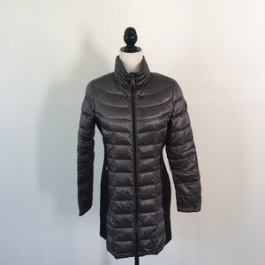 Calvin Klein Gray Metallic Premium Down Jacket